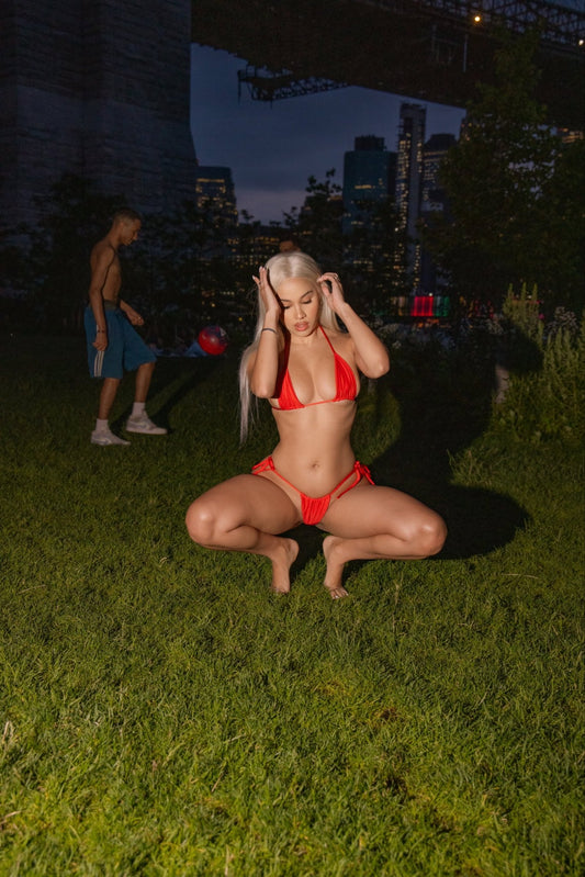 Red Micro Bikini Top - SWEET TALK