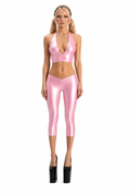 SAKURA CROP HALTER TOP