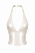 SAKURA SNOW CROP HALTER TOP