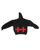 DOUBLE CROSS BLACK HOODIE