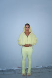 YELLOW DOUBLE BLANK HOODIE