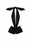BLACK V JUMPSHORT