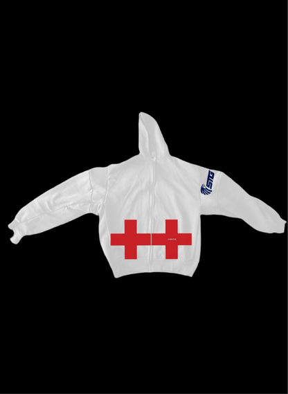 DOUBLE RED CROSS HOODIE - SWEET TALK