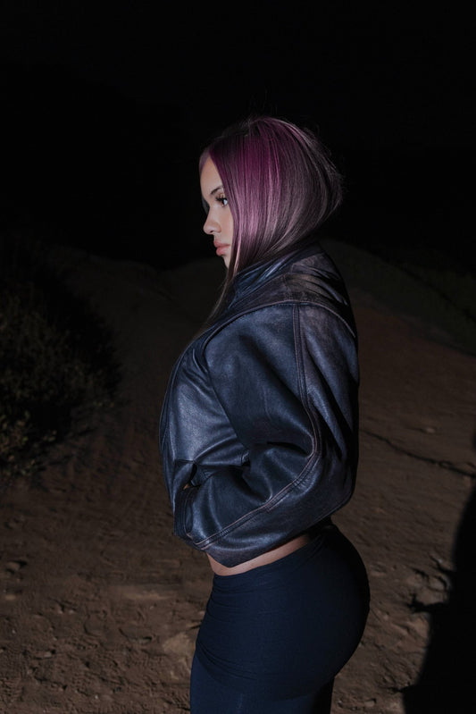 ONYX LEATHER JACKET - SWEET TALK