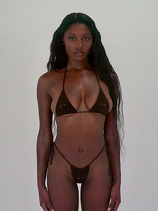 Piercing Brown Bikini Top - SWEET TALK