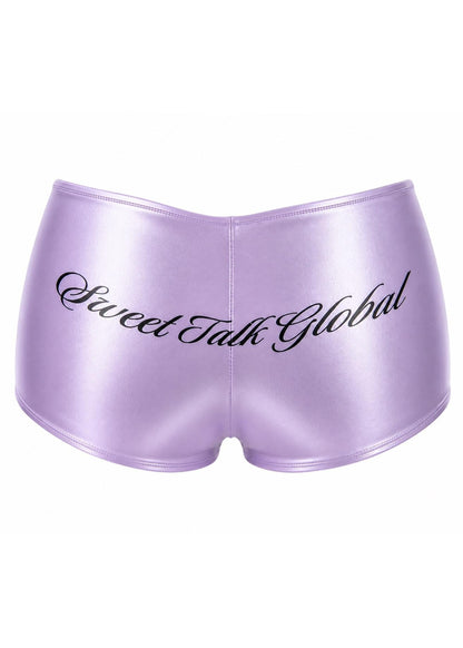 SAKURA LILAC CURSIVE MICRO SHORT - SWEET TALK