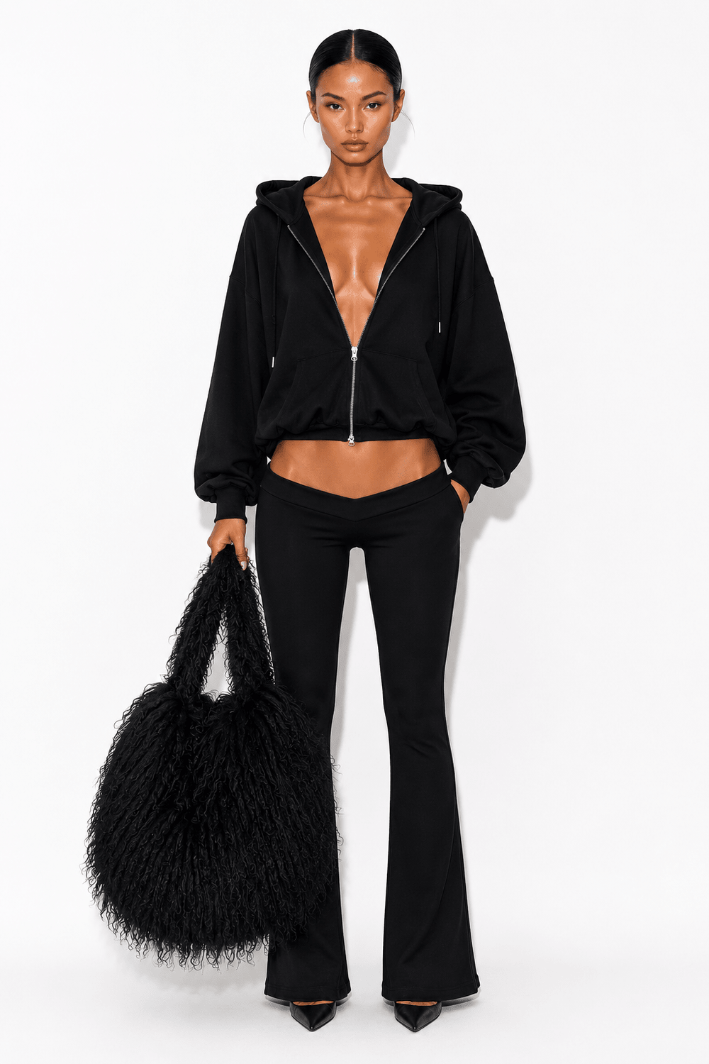 ULTRA LOW WAIST BLACK LEGGING