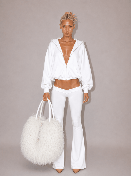 ULTRA LOW WAIST WHITE LEGGING - SWEET TALK