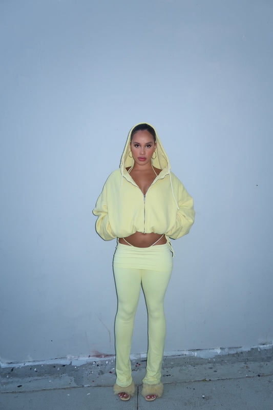 YELLOW FOLD LEGGING - SWEET TALK