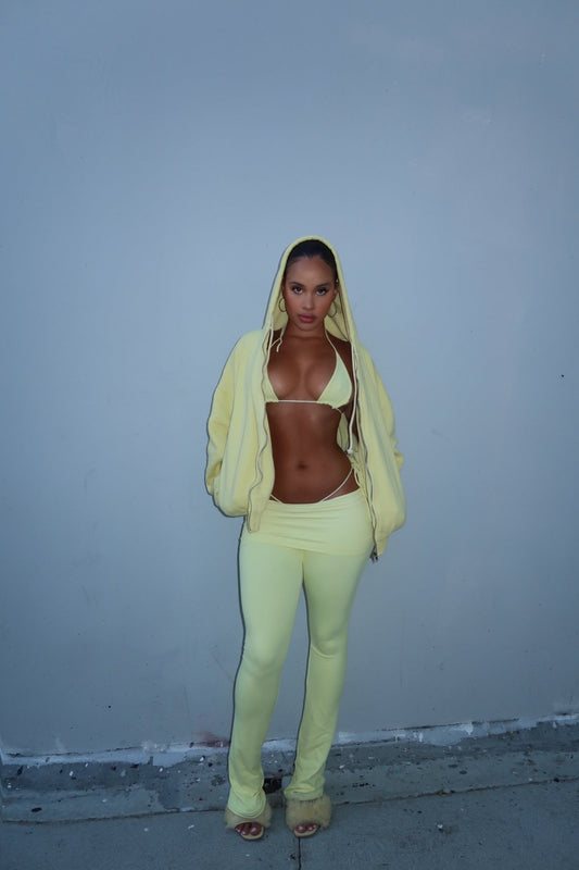 YELLOW FOLD LEGGING - SWEET TALK
