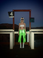 LIME BIOHAZARD LONG JUMPSUIT